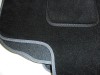 Textilné koberce do auta čierne so šedým obšitím - detail