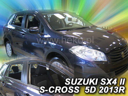 Deflektory - Suzuki SX4 S-Cross od 2013 (+zadné)