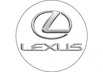 Samolepky živicové na stred kolies 55mm - Lexus