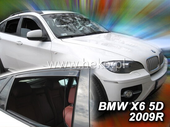Deflektory - BMW X6 (E71, F16) 2008-2019 (+zadné)