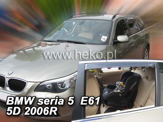 Deflektory - BMW 5 (E61) Combi 2003-2010 (+zadné)