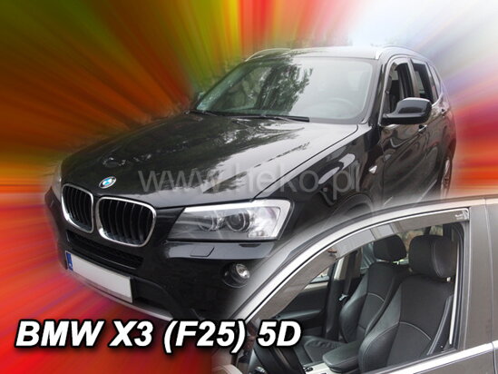 Deflektory - BMW X3 (F25) 2010-2017 (predné)