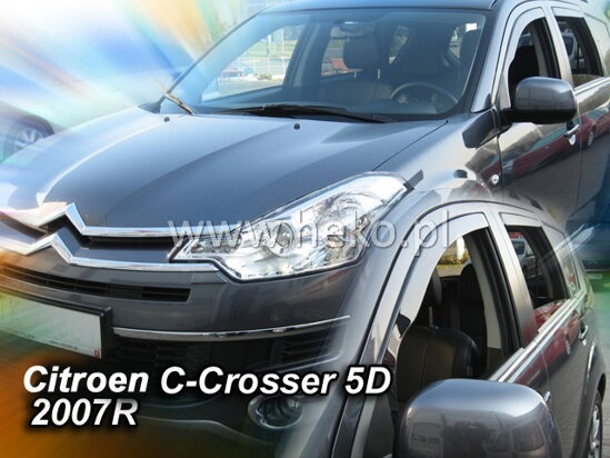 Deflektory - Citroen C-Crosser 2007-2012 (+zadné)
