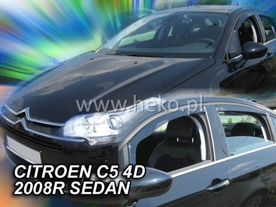 Deflektory - Citroen C5 Sedan od 2008 (+zadné)