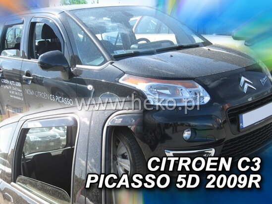 Deflektory - Citroen C3 Picasso 2009-2017 (+zadné)