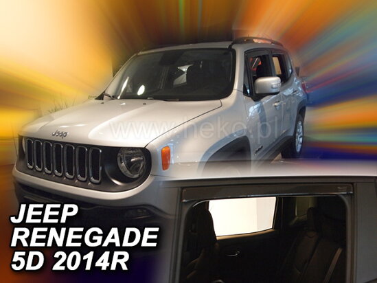 Deflektory - Jeep Renegade od 2014 (+zadné)
