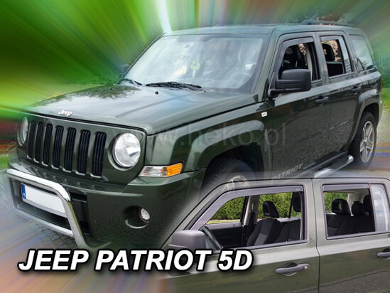 Deflektory - Jeep Patriot od 2006 (+zadné)