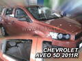 Deflektory - Chevrolet Aveo Htb od 2011 (+zadné)