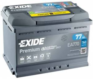 Autobatéria Exide Premium 12V 77Ah 760A - EA770