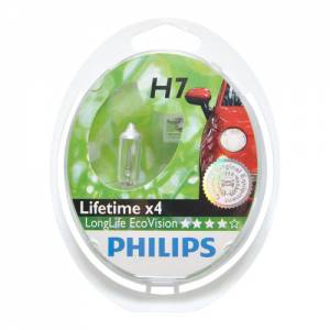 PHILIPS LongerLife EcoVision 12V H7 55W PX26d - set 2ks
