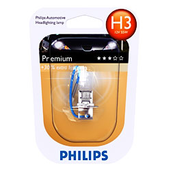 PHILIPS Premuim 12V H3 55W PK22s - 1ks
