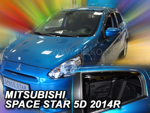 Deflektory - Mitsubishi Space Star od 2014 (+zadné)