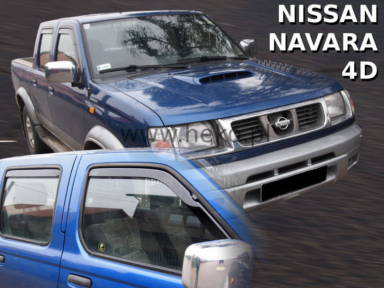 Deflektory - Nissan Navara 2001-2005 (+zadné)