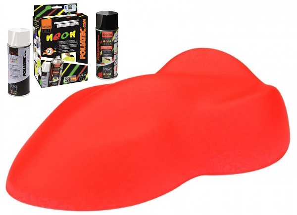 Foliatec tekutá guma Neón Červená - 1x400ml farba + 1x400ml základ