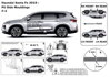 Ochranná lišta dverí - Hyundai Santa Fe od 2018