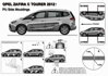 Ochranná lišta dverí - Opel Zafira Tourer od r.2013