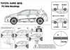 Ochranná lišta dverí Toyota Auris 2015 Facelift - návod