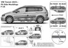 Ochranná lišta dverí - VW Touran, od r.2015