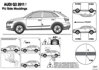 Ochranná lišta dverí - Audi Q3 2011-2018