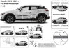 Ochranná lišta dverí - Mazda CX-3 od 2015