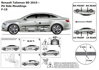Ochranná lišta dverí - Renault Talisman od 2015