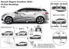 Ochranná lišta dverí - Renault Megane od 2016