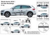 Ochranné lišty dverí - Škoda Kamiq od 2019 (F-41)