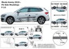 Ochranné lišty dverí - Škoda Kamiq od 2019 (F-14)