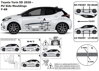 Ochranná lišta dverí - Toyota Yaris 5-dverí od 2020
