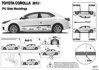 Ochranná lišta dverí - Toyota Corolla Sedan (E160) 201-2018 (F-16/20)