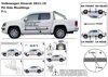 Ochranná lišta dverí - VW Amarok od 2010