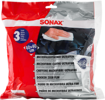 Utierky z mikrovlákna sonax Extra 40x40 cm - 3 ks