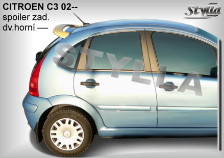 Spojler dverí horný Stylla - Citroen C3 2002-2009