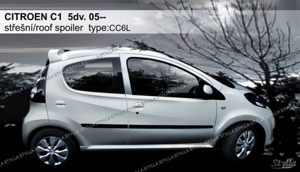 Spojler strešný Stylla - Citroen C1 5-dverí 2005-2014