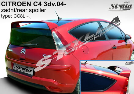 Spojler dverí horný Stylla - Citroen C4 3-dvere 2004-2010