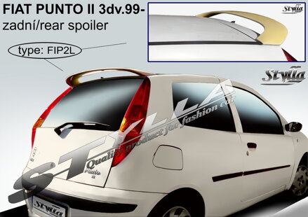Spojler dverí horný Stylla - Fiat Punto 3-dvere 1999-2010 (FIP2L)