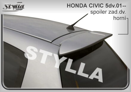 Spojler dverí horný Stylla - Honda Civic Htb 5-dverí 2001-2006