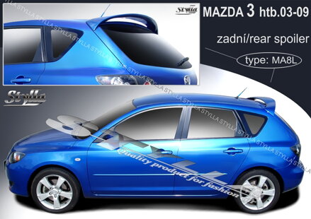 Spojler dverí horný Stylla - Mazda 3 Htb 2003-2009
