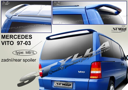 Spojler dverí horný Stylla - Mercedes Vito 1997-2003