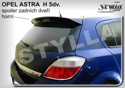 Spojler dverí horný Stylla - Opel Astra H 5-dverí 2004-2014