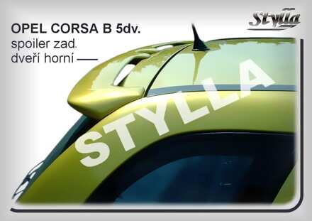 Spojler dverí horný Stylla - Opel Corsa B 5-dverí 1993-2000