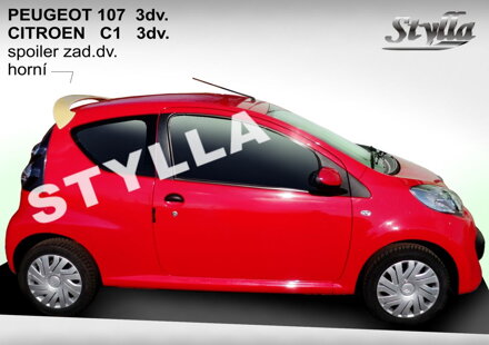 Spojler strešný Stylla - Peugeot 107 3-dvere 2005-2014
