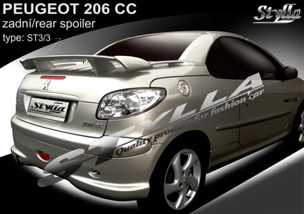 Spojler dverí horný Stylla - Peugeot 206 CC od 2000