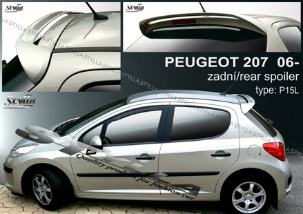 Spojler dverí horný Stylla - Peugeot 207 Htb 2006-2012