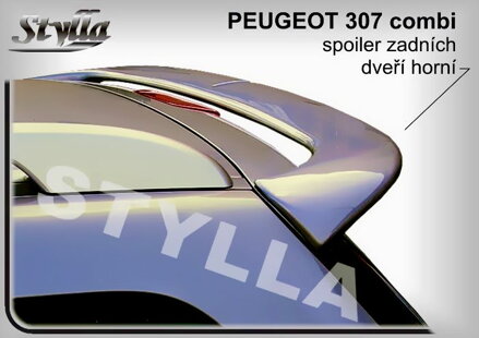 Spojler dverí horný Stylla - Peugeot 307 Combi 2001-2008