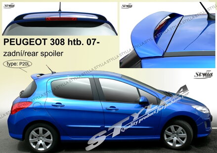 Spojler dverí horný Stylla - Peugeot 308 Htb 2007-2013