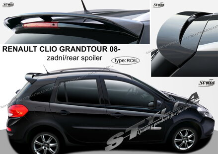 Spojler dverí horný Stylla - Renault Clio III Combi 2008-2012
