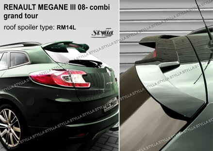 Spojler dverí horný Stylla - Renault Megane Combi 2009-2016
