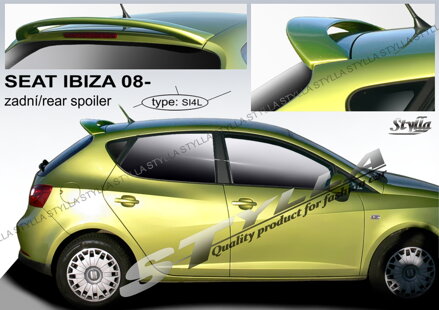 Spojler dverí horný Stylla - Seat Ibiza 2008-2017