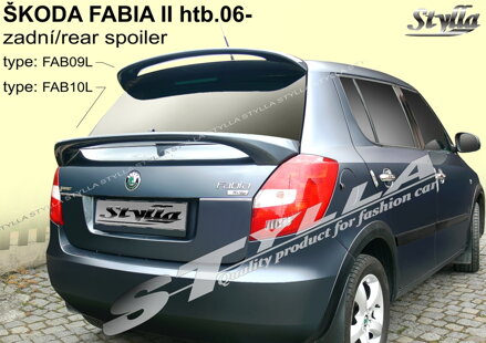 Spojler dverí horný Stylla - Škoda Fabia II Htb 2007-2014 (FAB10L)